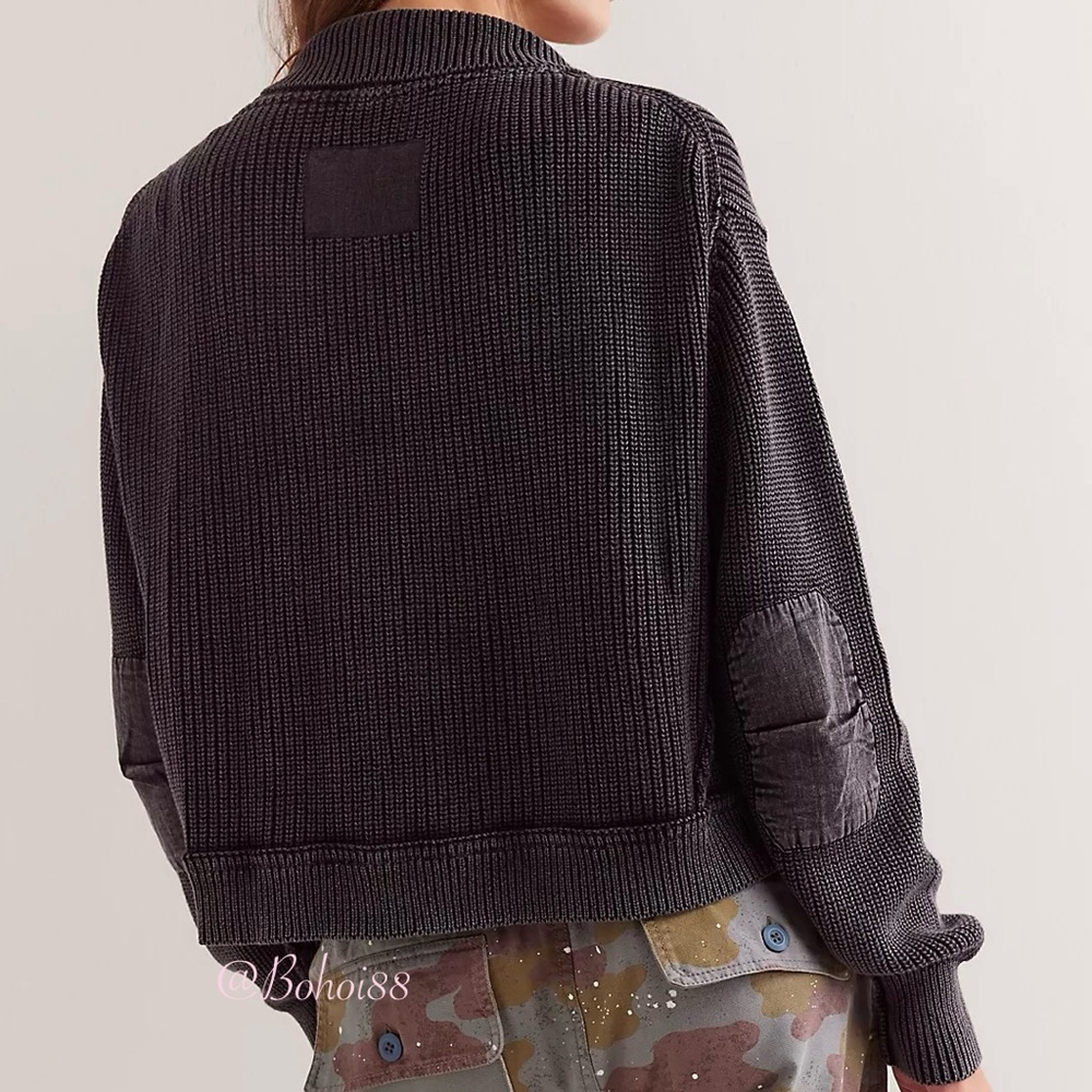 NEW Free People We The Free Worn Thru Surplus Cardi - Picture 14 of 17